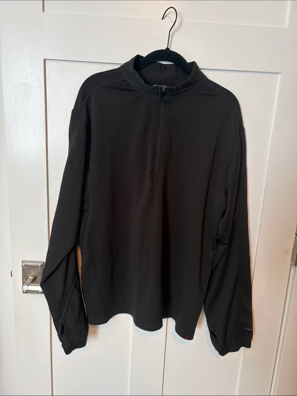 Men's Alpine Design Dri- Logic Black Quarter-Zip